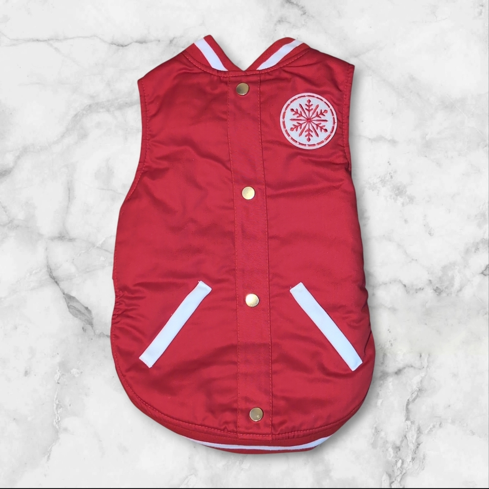 Wondershop Red Holiday Snowflake Dog Coat